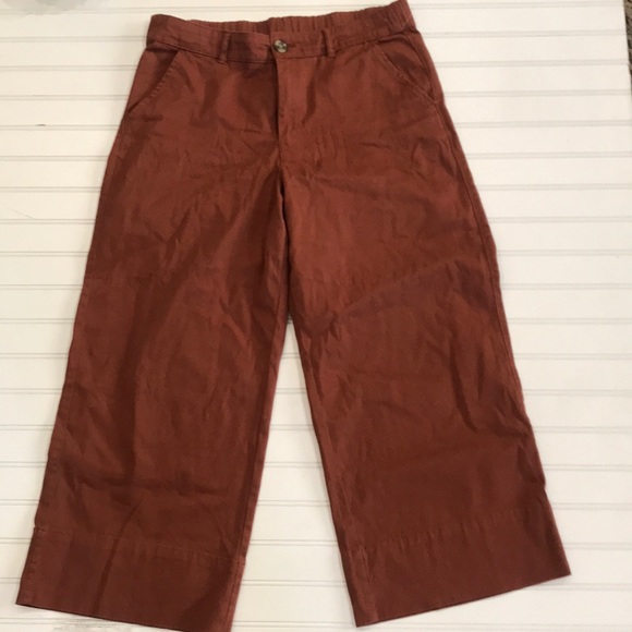 Dip Capri Wide Leg Crop Flare Spring Trend - Picture 2 of 4